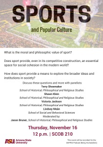 Sports and Popular Culture Flyer